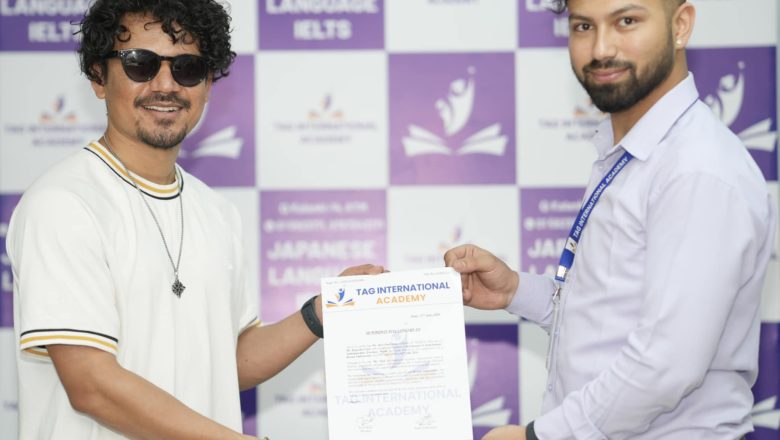 ट्याग इन्टरनेसनल एकेडेमीको ब्रान्ड प्रतिनिधिमा रवि ओड