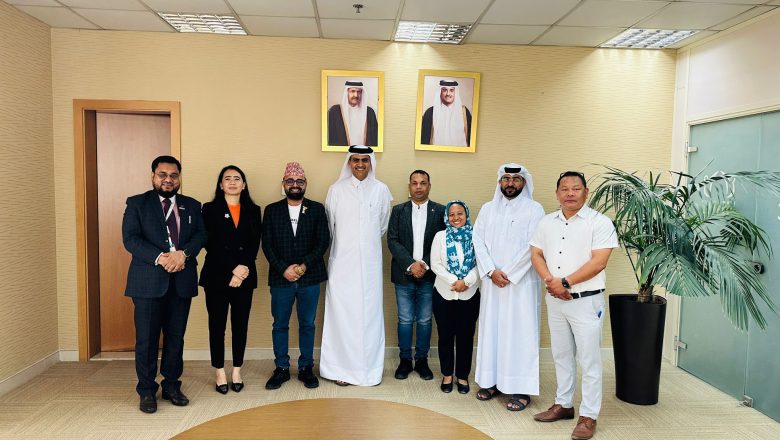 गैरआवासीय नेपाली संघ एनसिसी कतारले  मानवअधिकार आयोग सगं गर्‍यो भेटघाट।