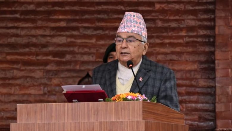 जनताद्वारा अभिव्यक्त राष्ट्र निर्माणको दायित्व पूरा गर्न राष्ट्रपतिको आह्वान