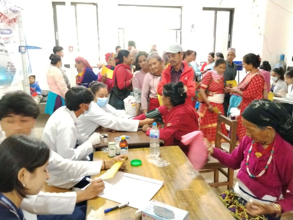 जलविरेमा आयोजित स्वास्थ्य शिविरमा ७६० ले लिए सेवा ,