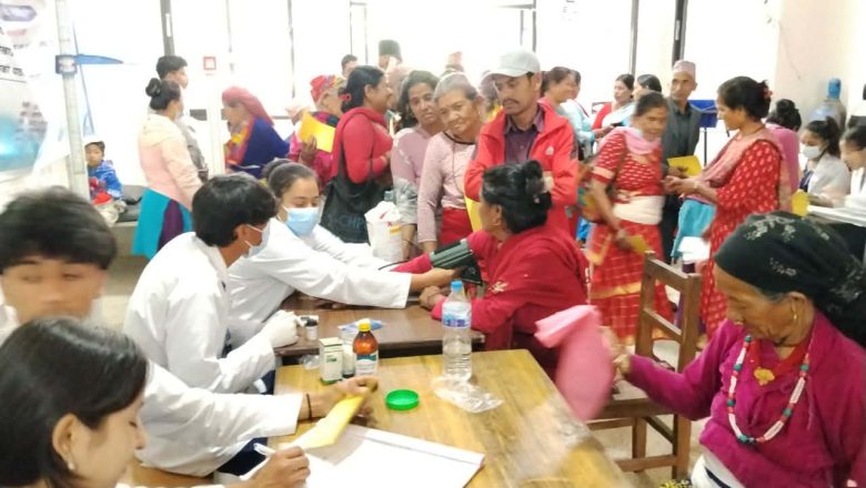 जलविरेमा आयोजित स्वास्थ्य शिविरमा ७६० ले लिए सेवा ,