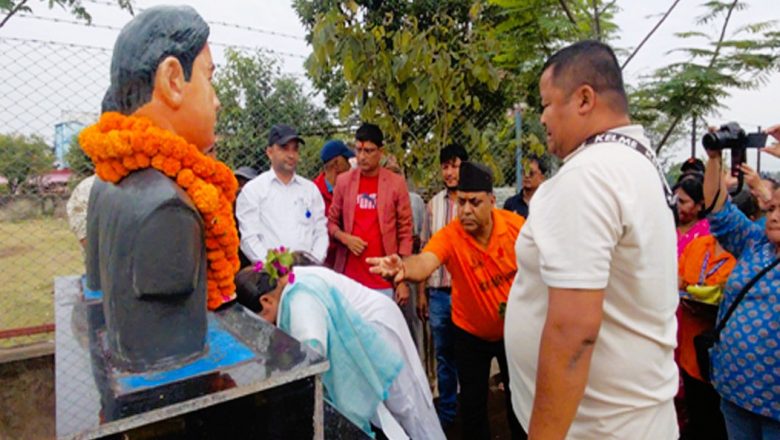 जेन्जी आन्दोलनका सहिदको सम्मानमा सालिक अनावरण