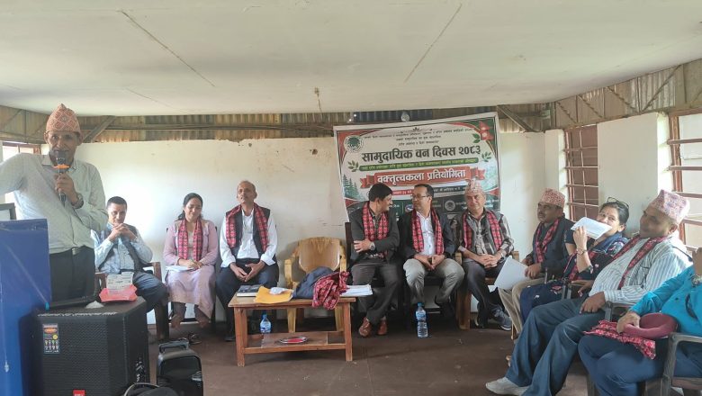 सामुदायिकवनको बक्तृत्वकलामा चौतारको समृद्धि खड्का प्रथम