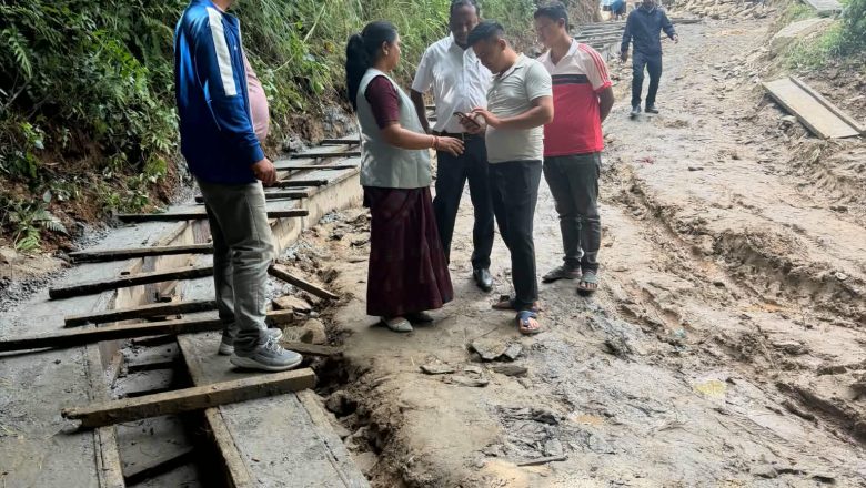 सडक निर्माणको गुणस्तरीय काम गर्न उप–प्रमुख थापाको निर्देशन